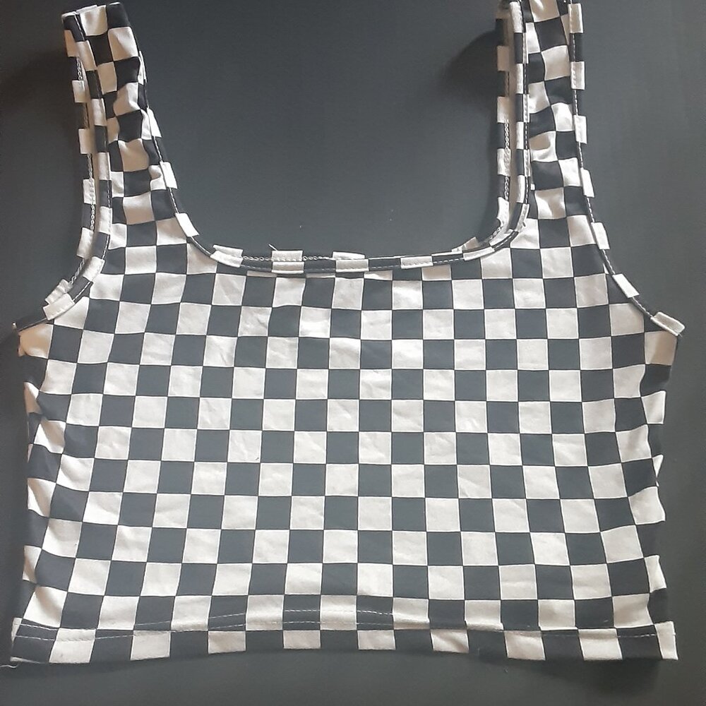 Checkered print 2 piece set